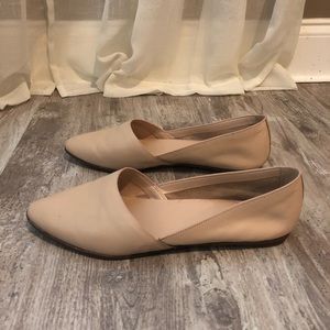 NEW Aldo Leather Sternatia Flats, 8.5, Beige/Nude